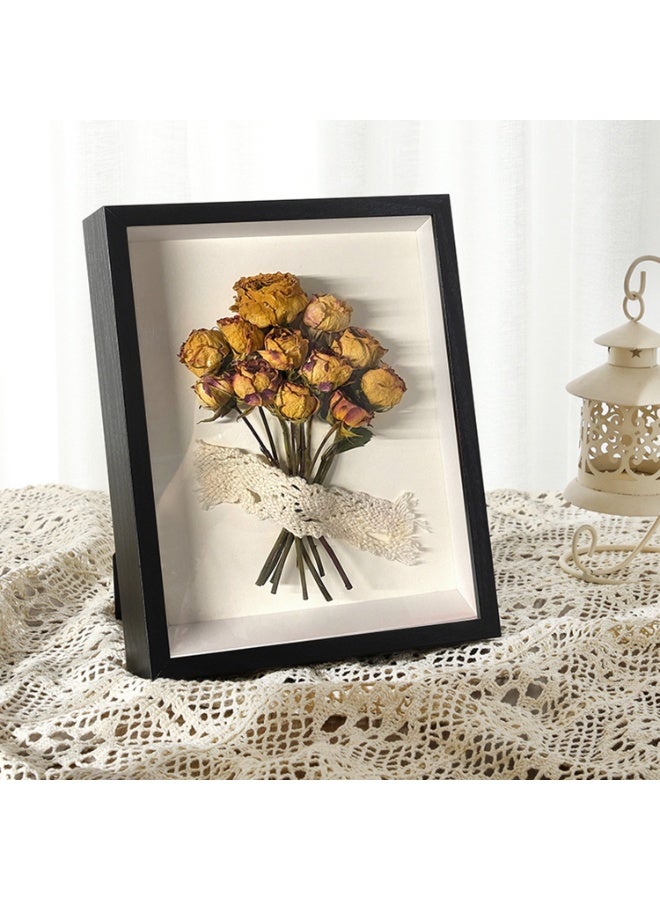 2pcs Shadow Box Frame Display Case, 6x8" Shadow Box Picture Frame, 3D Picture Frame Display Case Deeper 3cm, for Medals, DIY Crafts, Wedding Souvenir (Black 6x8") - Image 3